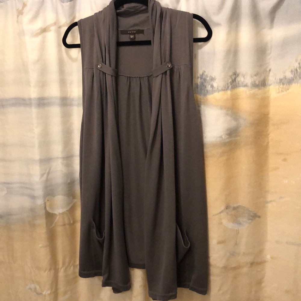 Gray Fever XL Long Vest